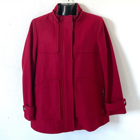 Tommy Hilfiger red blended wool coat - Picture 3 of 13